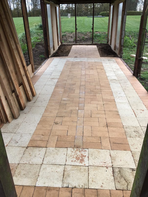 Orangeri af gammel godsvogn Orangeri af gammel godsvogn